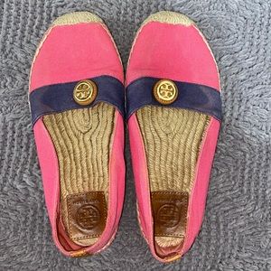 Tory burch hot pink espadrilles